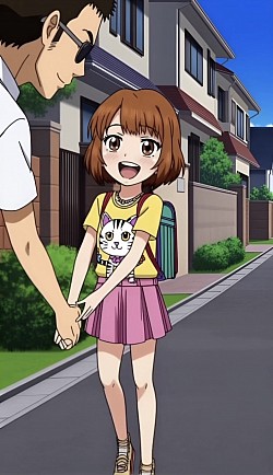下校中にナンパされるパクチーちゃんの写真２